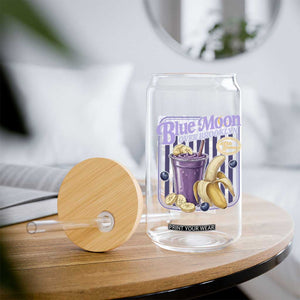 Blue Moon Over Brooklyn Banana Smoothie Aesthetic Glass Can Extra Banana Hockey Romance Retro Style TS02 Print Your Wear