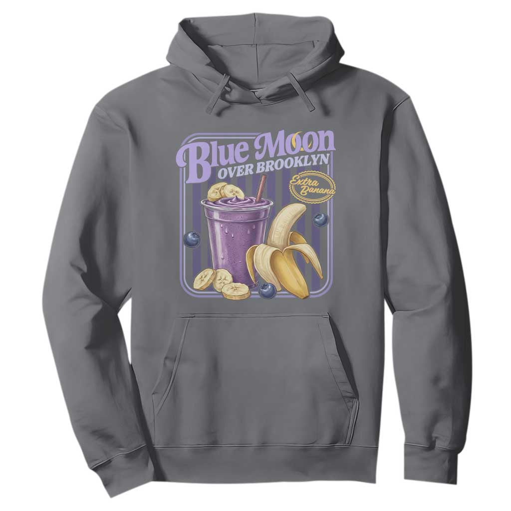 Blue Moon Over Brooklyn Banana Smoothie Aesthetic Hoodie Extra Banana Hockey Romance Retro Style TS02 Charcoal Print Your Wear