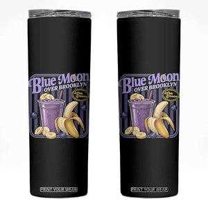 Blue Moon Over Brooklyn Banana Smoothie Aesthetic Skinny Tumbler Extra Banana Hockey Romance Retro Style TS02 Black Print Your Wear