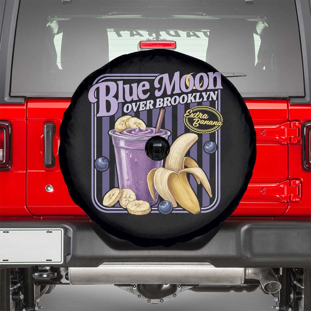 Blue Moon Over Brooklyn Banana Smoothie Aesthetic Spare Tire Cover Extra Banana Hockey Romance Retro Style TS02 Black Print Your Wear