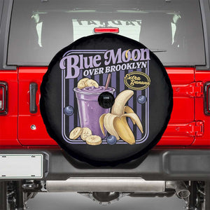 Blue Moon Over Brooklyn Banana Smoothie Aesthetic Spare Tire Cover Extra Banana Hockey Romance Retro Style TS02 Black Print Your Wear