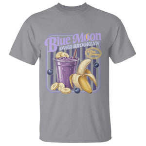 Blue Moon Over Brooklyn Banana Smoothie Aesthetic T Shirt Extra Banana Hockey Romance Retro Style TS02 Sport Gray Print Your Wear