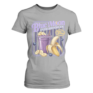 Blue Moon Over Brooklyn Banana Smoothie Aesthetic T Shirt For Women Extra Banana Hockey Romance Retro Style TS02 Sport Gray Print Your Wear