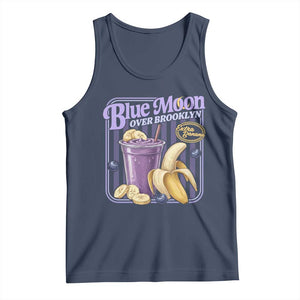 Blue Moon Over Brooklyn Banana Smoothie Aesthetic Tank Top Extra Banana Hockey Romance Retro Style TS02 Navy Print Your Wear