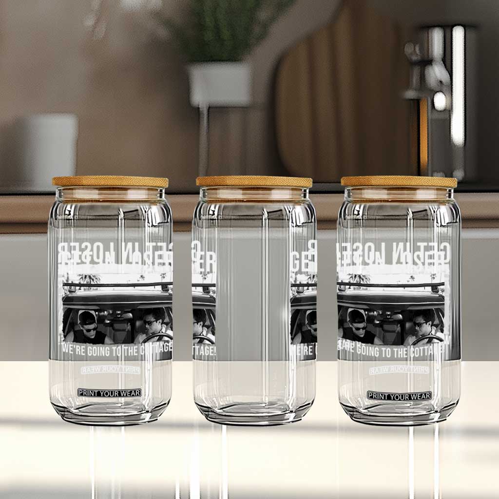 Get In Loser We're Going To The Cottage Glass Can Funny Hockey Romance Road Trip Summer TS02 Print Your Wear