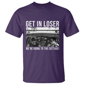 Get In Loser We're Going To The Cottage T Shirt Funny Hockey Romance Road Trip Summer TS02 Purple Print Your Wear