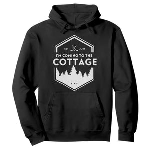 I'm Coming to the Cottage Hoodie Rustic Outdoor Retro Forest Hockey Romance TS02 Black Print Your Wear