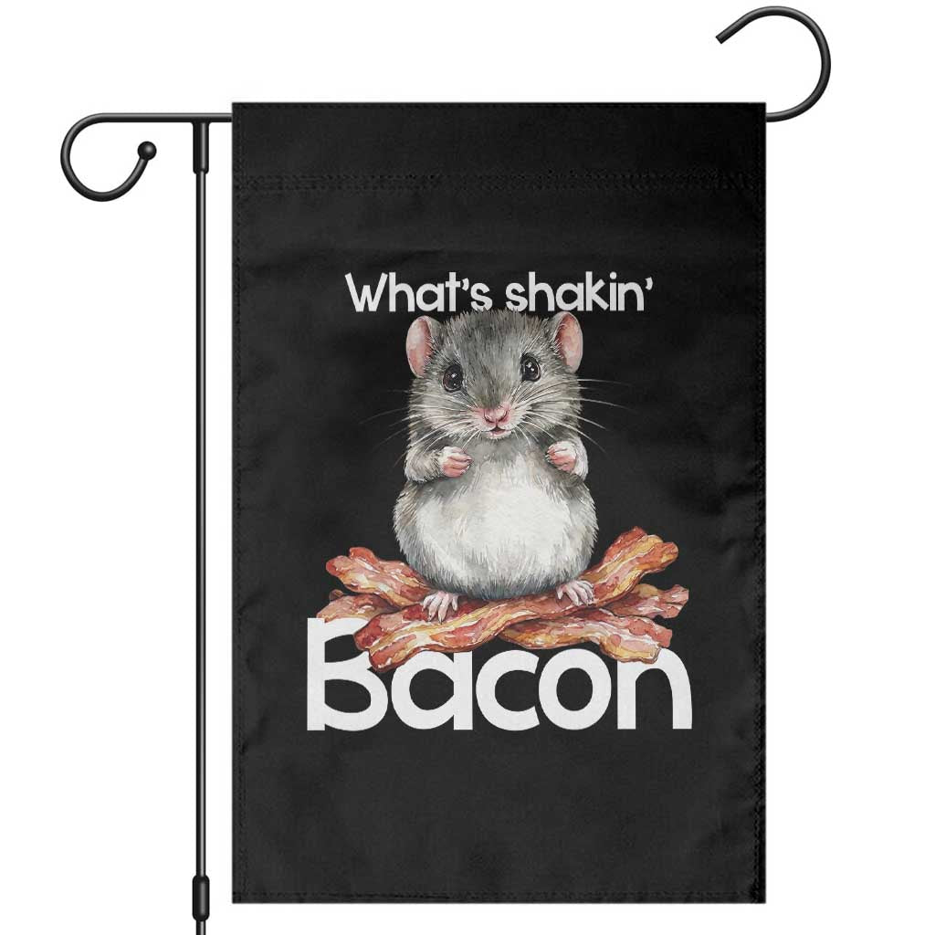 What is Shakin Bacon Funny Mouse Garden Flag Pun Animal Humor - Print Your Wear