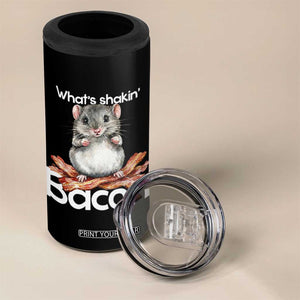 What is Shakin Bacon Funny Mouse 4 in 1 Can Cooler Tumbler Pun Animal Humor TS02 Print Your Wear