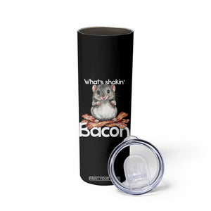 What is Shakin Bacon Funny Mouse Skinny Tumbler Pun Animal Humor TS02 Print Your Wear
