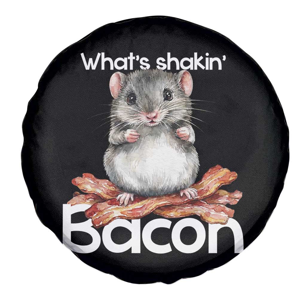 What is Shakin Bacon Funny Mouse Spare Tire Cover Pun Animal Humor TS02 Print Your Wear