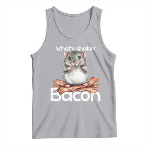 What is Shakin Bacon Funny Mouse Tank Top Pun Animal Humor TS02 Athletic Heather Print Your Wear