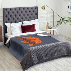 Chicago Skyline Bear Throw Blanket Windy City Pride True Lover Sports Fan TS02 Print Your Wear