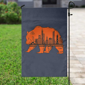 Chicago Skyline Bear Garden Flag Windy City Pride True Lover Sports Fan TS02 Print Your Wear