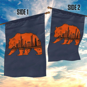 Chicago Skyline Bear Garden Flag Windy City Pride True Lover Sports Fan TS02 Print Your Wear