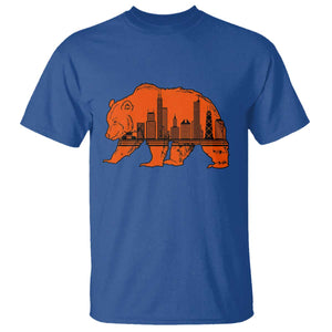 Chicago Skyline Bear T Shirt Windy City Pride True Lover Sports Fan TS02 Royal Blue Print Your Wear
