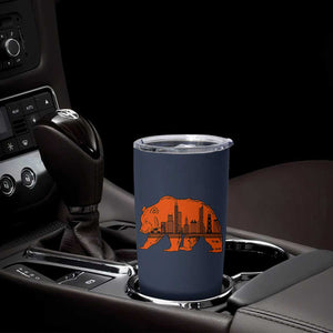 Chicago Skyline Bear Tumbler Cup Windy City Pride True Lover Sports Fan TS02 Print Your Wear