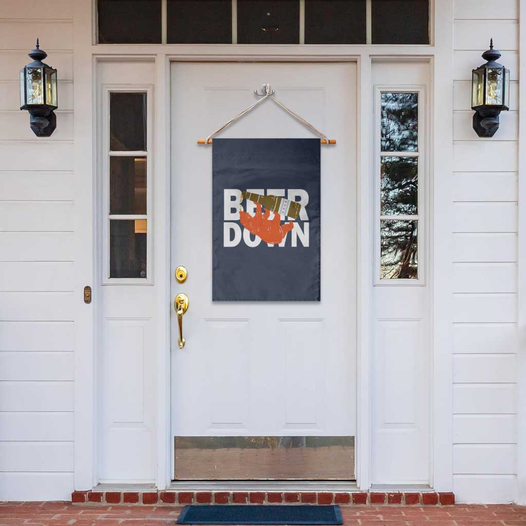 Funny Drinking Bear Beer Down Garden Flag Tailgate Gift for Football Fans TS02 Print Your Wear