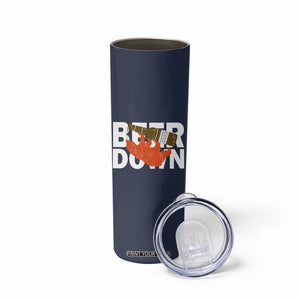 Funny Drinking Bear Beer Down Skinny Tumbler Tailgate Gift for Football Fans TS02 Print Your Wear