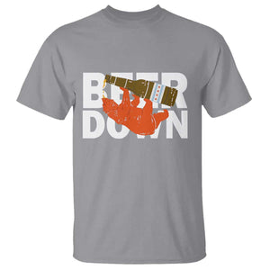 Funny Drinking Bear Beer Down T Shirt Tailgate Gift for Football Fans TS02 Sport Gray Print Your Wear