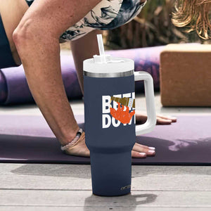 Funny Drinking Bear Beer Down Tumbler With Handle Tailgate Gift for Football Fans TS02 Print Your Wear