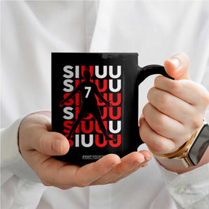Siuuuu Celebration Number 7 Seven Soccer Fans Coffee Mug TS02 Print Your Wear