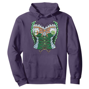 Funny St. Patricks Day Hoodie Women Leprechaun Costume TS02 Purple Printyourwear