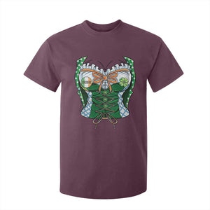 Funny St Patricks Day T Shirt For Kid Women Leprechaun Costume TS02 Maroon Print Your Wear