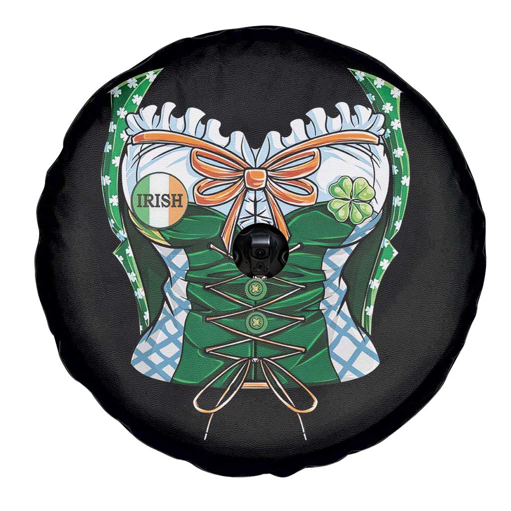 Funny St Patricks Day Spare Tire Cover Women Leprechaun Costume TS02 Print Your Wear