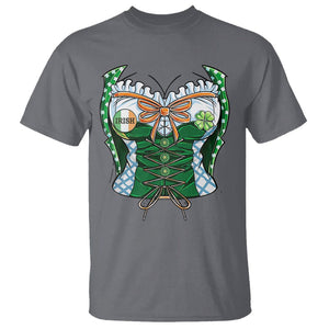 Funny St. Patricks Day T Shirt Women Leprechaun Costume TS02 Charcoal Printyourwear