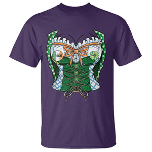 Funny St. Patricks Day T Shirt Women Leprechaun Costume TS02 Purple Printyourwear