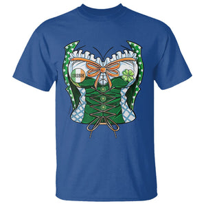 Funny St. Patricks Day T Shirt Women Leprechaun Costume TS02 Royal Blue Printyourwear