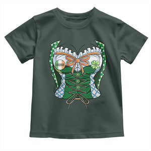 Funny St Patricks Day Toddler T Shirt Women Leprechaun Costume TS02 Dark Forest Green Print Your Wear