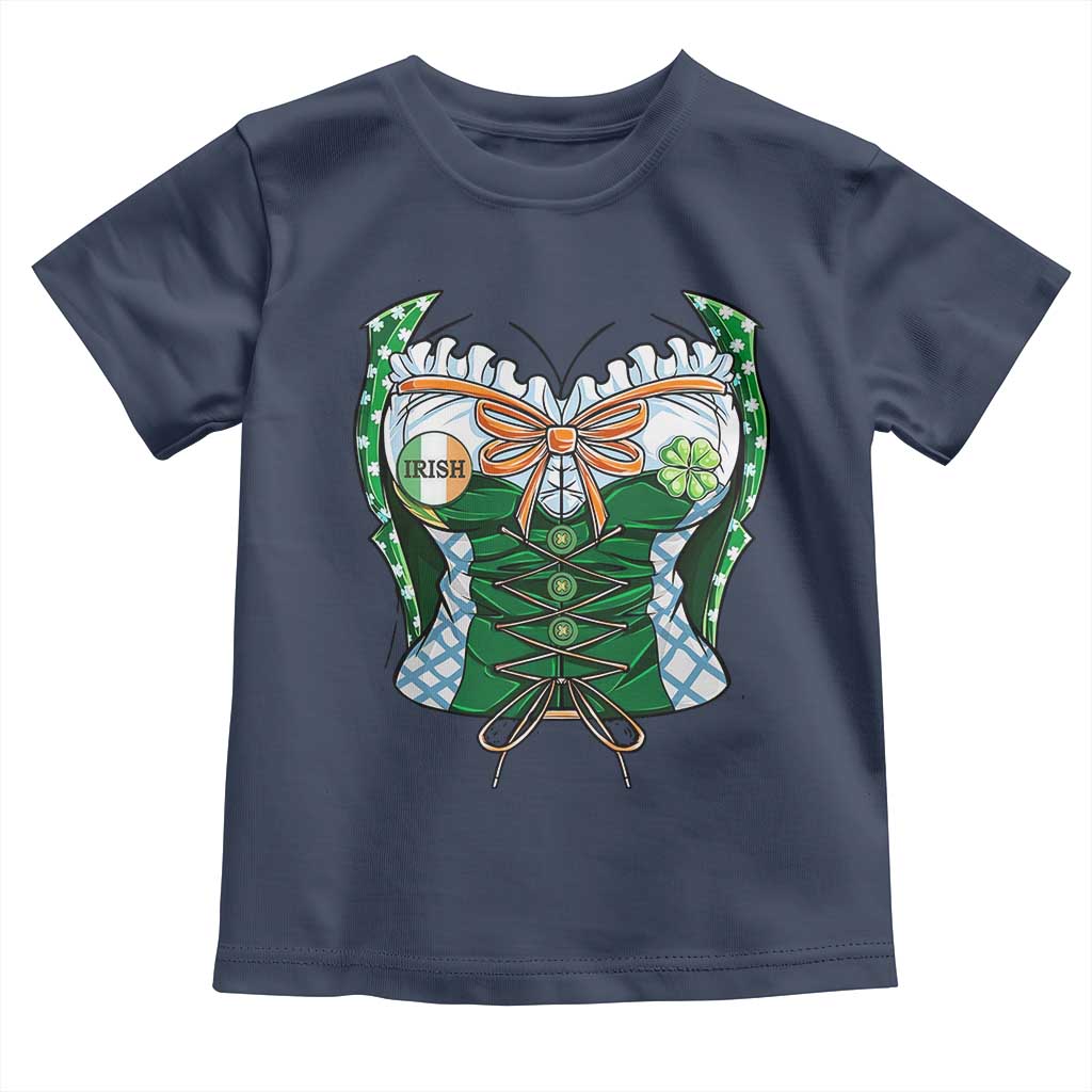 Funny St Patricks Day Toddler T Shirt Women Leprechaun Costume TS02 Navy Print Your Wear