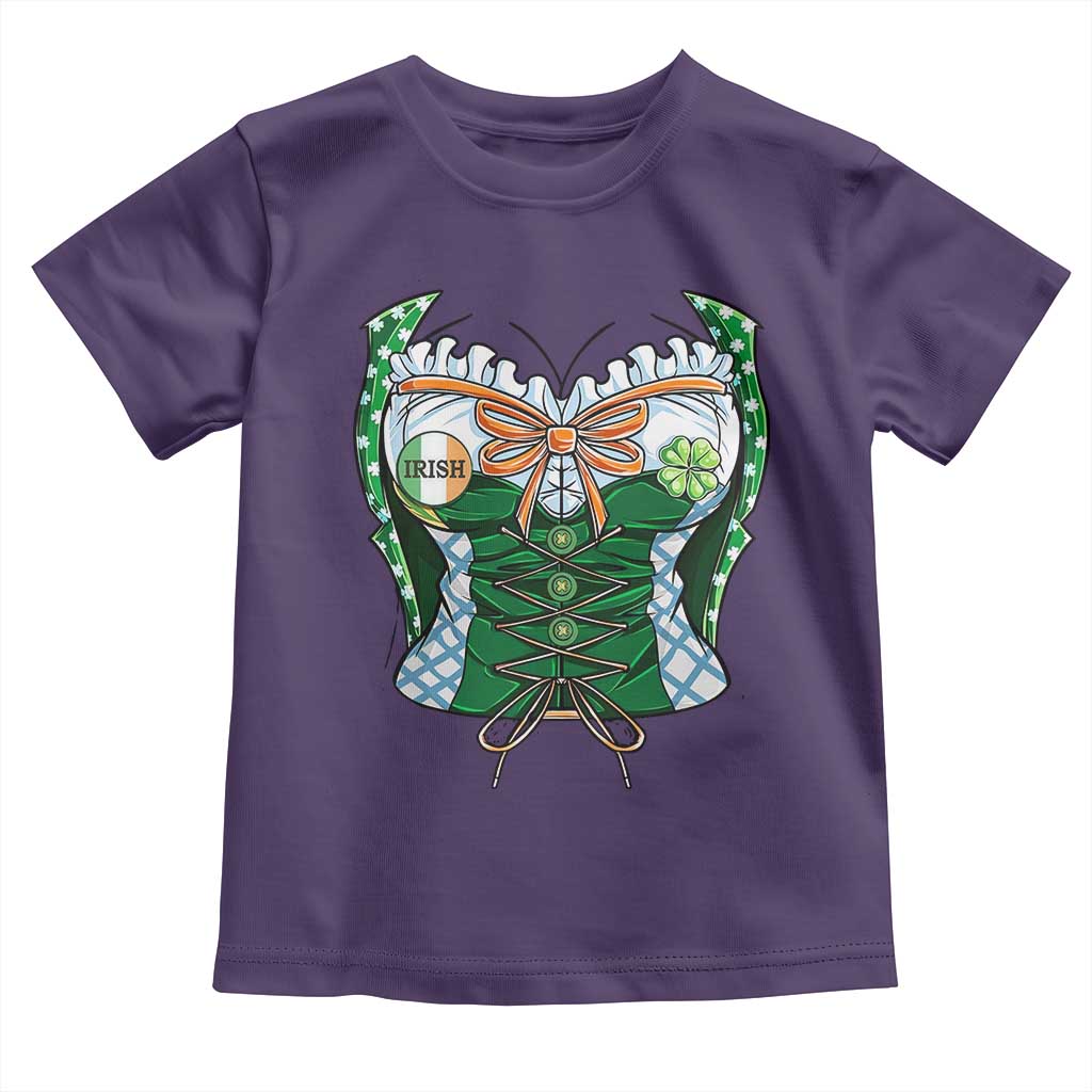 Funny St Patricks Day Toddler T Shirt Women Leprechaun Costume TS02 Purple Print Your Wear