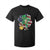 Cute St Patricks Day T Shirt For Kid Dabbing Leperchaun American Flag Shamrock TS02 Black Print Your Wear