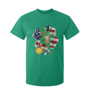Cute St Patricks Day T Shirt For Kid Dabbing Leperchaun American Flag Shamrock TS02 Irish Green Print Your Wear