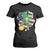 Cute St Patricks Day T Shirt For Women Dabbing Leperchaun American Flag Shamrock TS02 Black Print Your Wear