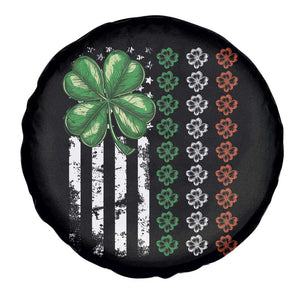 Funny St Patricks Day Spare Tire Cover Shamrock American Flag TS02 Print Your Wear