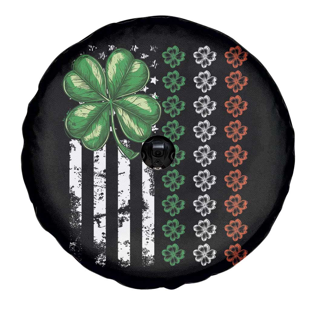 Funny St Patricks Day Spare Tire Cover Shamrock American Flag TS02 Print Your Wear