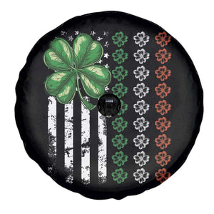 Funny St Patricks Day Spare Tire Cover Shamrock American Flag TS02 Print Your Wear