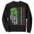 Funny St. Patricks Day Sweatshirt Shamrock American Flag TS02 Black Printyourwear