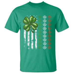 Funny St. Patricks Day T Shirt Shamrock American Flag TS02 Irish Green Printyourwear