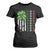 Funny St Patricks Day T Shirt For Women Shamrock American Flag TS02 Black Print Your Wear