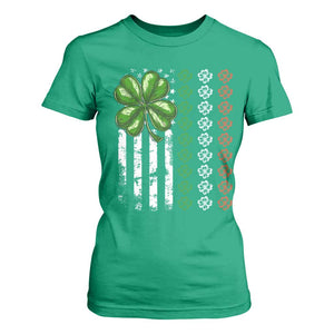 Funny St Patricks Day T Shirt For Women Shamrock American Flag TS02 Irish Green Print Your Wear