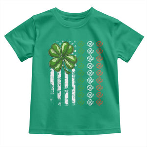 Funny St Patricks Day Toddler T Shirt Shamrock American Flag TS02 Irish Green Print Your Wear