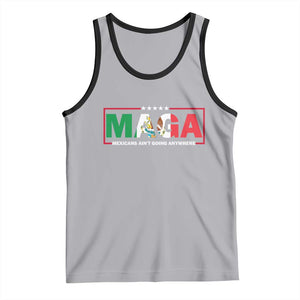 Mexicans Ain't Going Anywhere Tank Top Mexico Flag TS02 Athletic Heather Black Print Your Wear