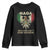 Mexicans Ain't Going Anywhere Youth Sweatshirt Eagle Mexico Flag Retro Vintage TS02 Black Print Your Wear