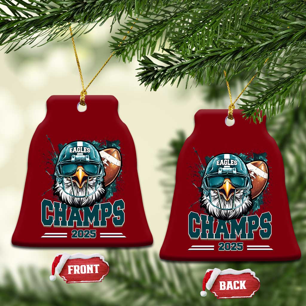 Celebrated Eagles Ceramic Ornament Championship 2025 Retro TS02 Print Your Wear