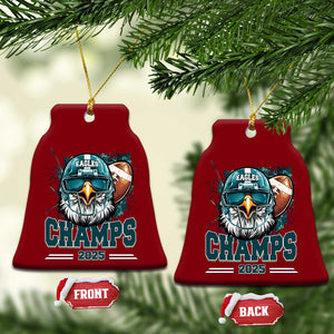 Celebrated Eagles Ceramic Ornament Championship 2025 Retro TS02 Print Your Wear